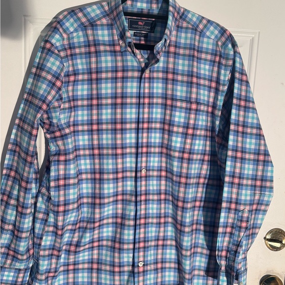 Vineyard Vines Multicolor Plaid Casual Shirt - Picture 4 of 5